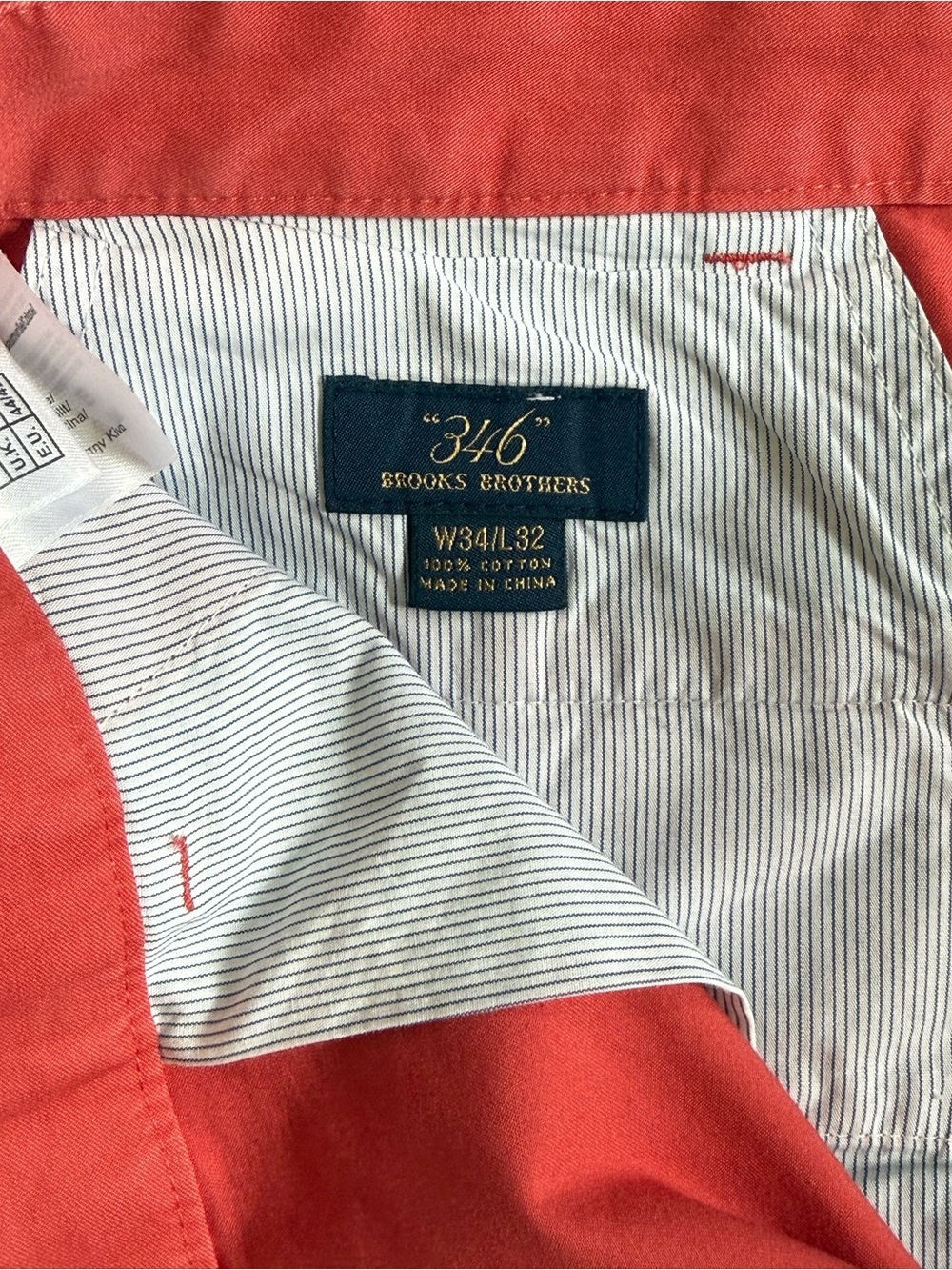 Men's Coral Slim Chinos - Picture 4 of 6